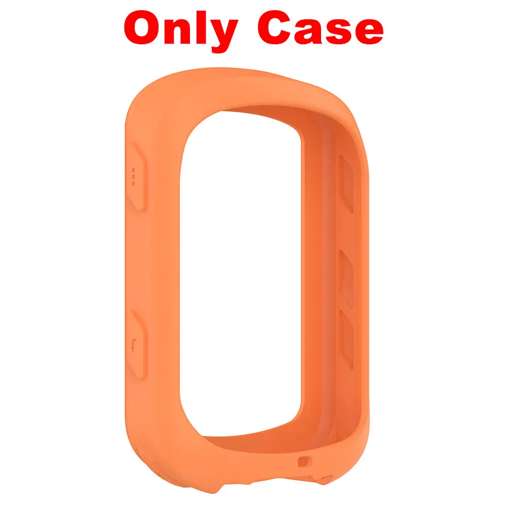 Solar Protective Case Cover + 3 PCS Glass Film Set for Bike GPS Silicone Shell Protector