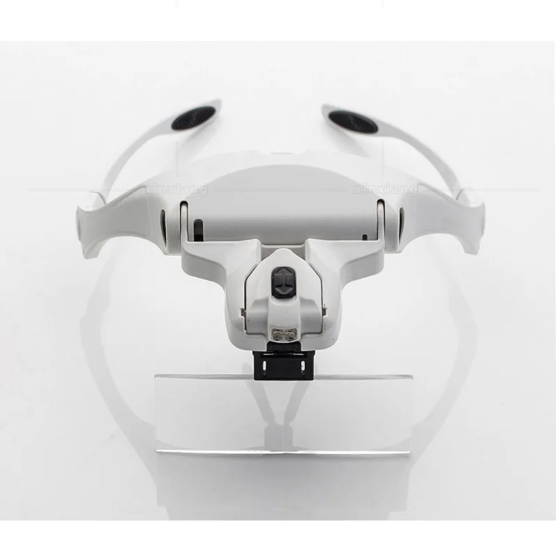 Description Picture 5 of itemDouble LED Lamp Glasses Type Head Wearing Magnifying Glass 5 Groups of Optical Lenses Reading Eyebrow Eyelash Grafting