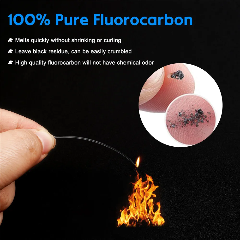 Fishing Wire Leaders Fluorocarbon line Carp Fishing Tackle Rig Artificial bait hooks line Leader connector 20-50LB 12Pcs fishing tackle