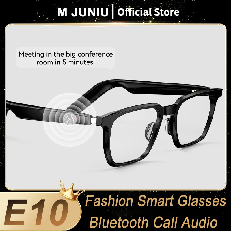 

E10 Smart Glasses Wireless Bluetooth 5.0 Sunglasses Outdoor Smart Audio Sport Hands-Free Calling Music Control Anti-Blue Glasses