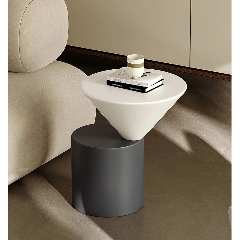 

Modern Minimalist Geometric Side Table Small Apartment Sofa Corner Table Creative Balcony Living Room Side Table