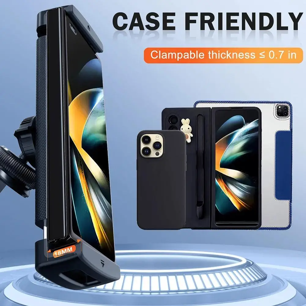 

Car Phone Holder For Galaxy Z Fold 3 Z Fold 2 Z Fold 4.7-6.9-inch Mobile Phones Auto Mount Support Car Accessories GPS Stand