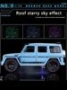 1:18 Mercedes-Benz G800 Alloy Car Model Simulation Sound Light Pull Back Toy Car Off-Road Suv Toy Boy Collection Decoration Gift 5