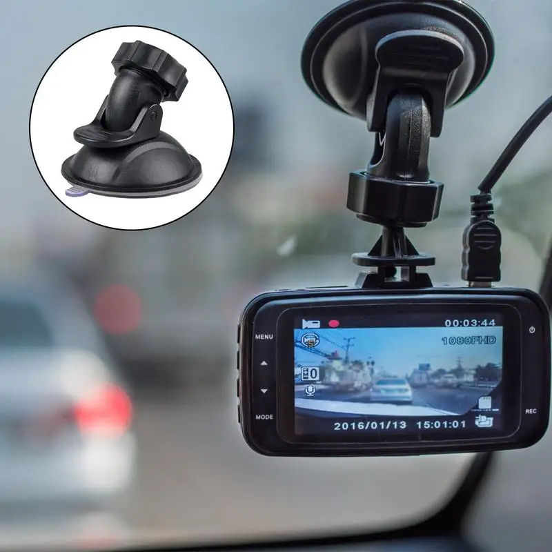 Supporto A Ventosa Per Dashcam Auto - 360° Regolabile, 6 Adattatori, Per Parabrezza E Cruscotto