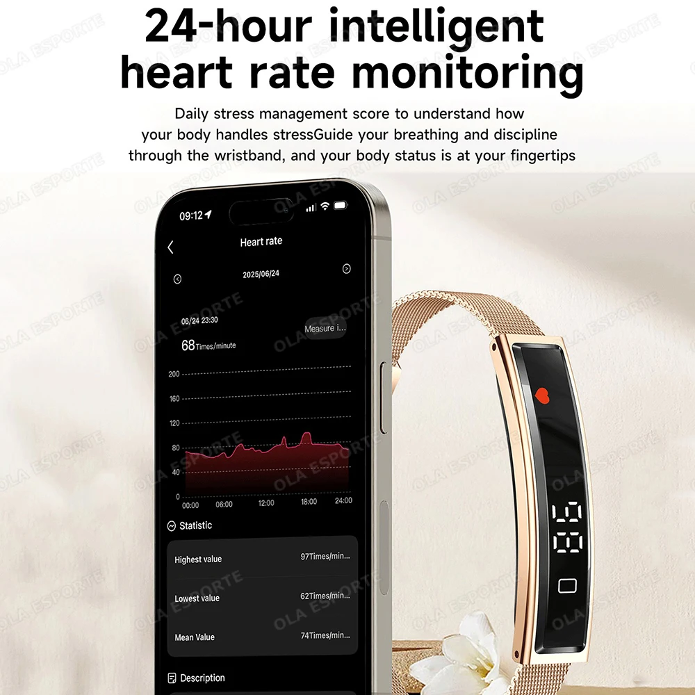 Nuovo Smartwatch 2026 con Pedometro, Braccialetto Intelligente per la Salute Femminile, Controllo Gestuale, Impermeabile, Monitoraggio Frequenza Cardiaca e Sonno - immagine 6