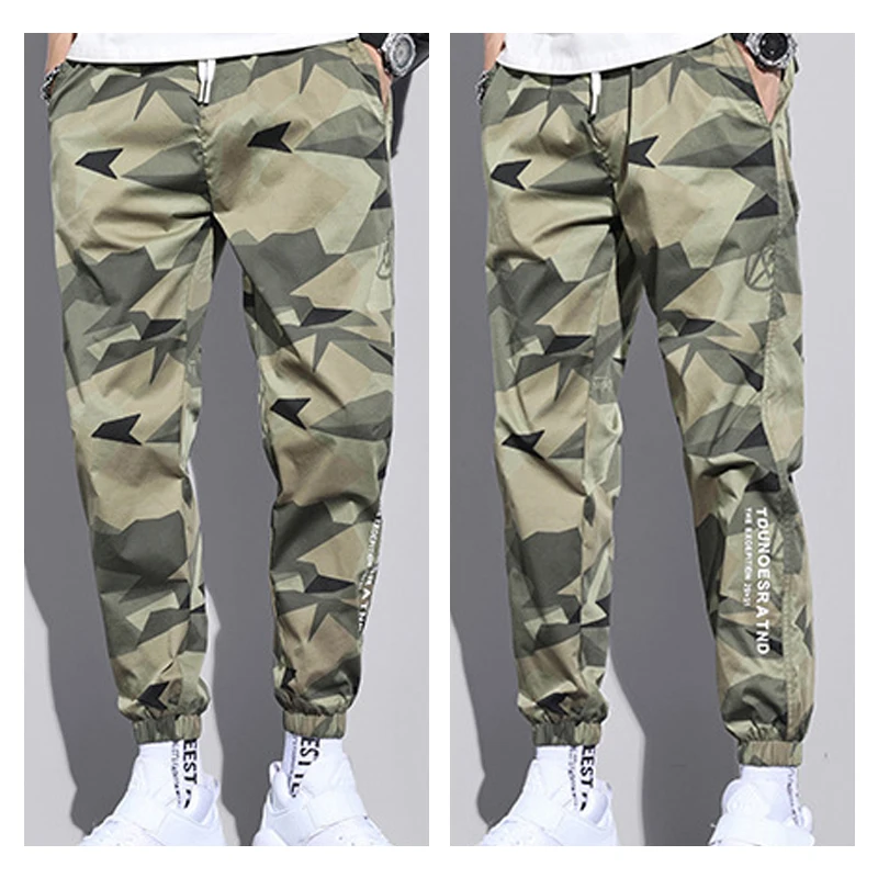 Multi-Pocket-Tarnung Männer hose Jogger Cargo hose Männer Sommer Harems hose schnell trocknende Kordel zug lose lässige Jogging hose – Detail 13