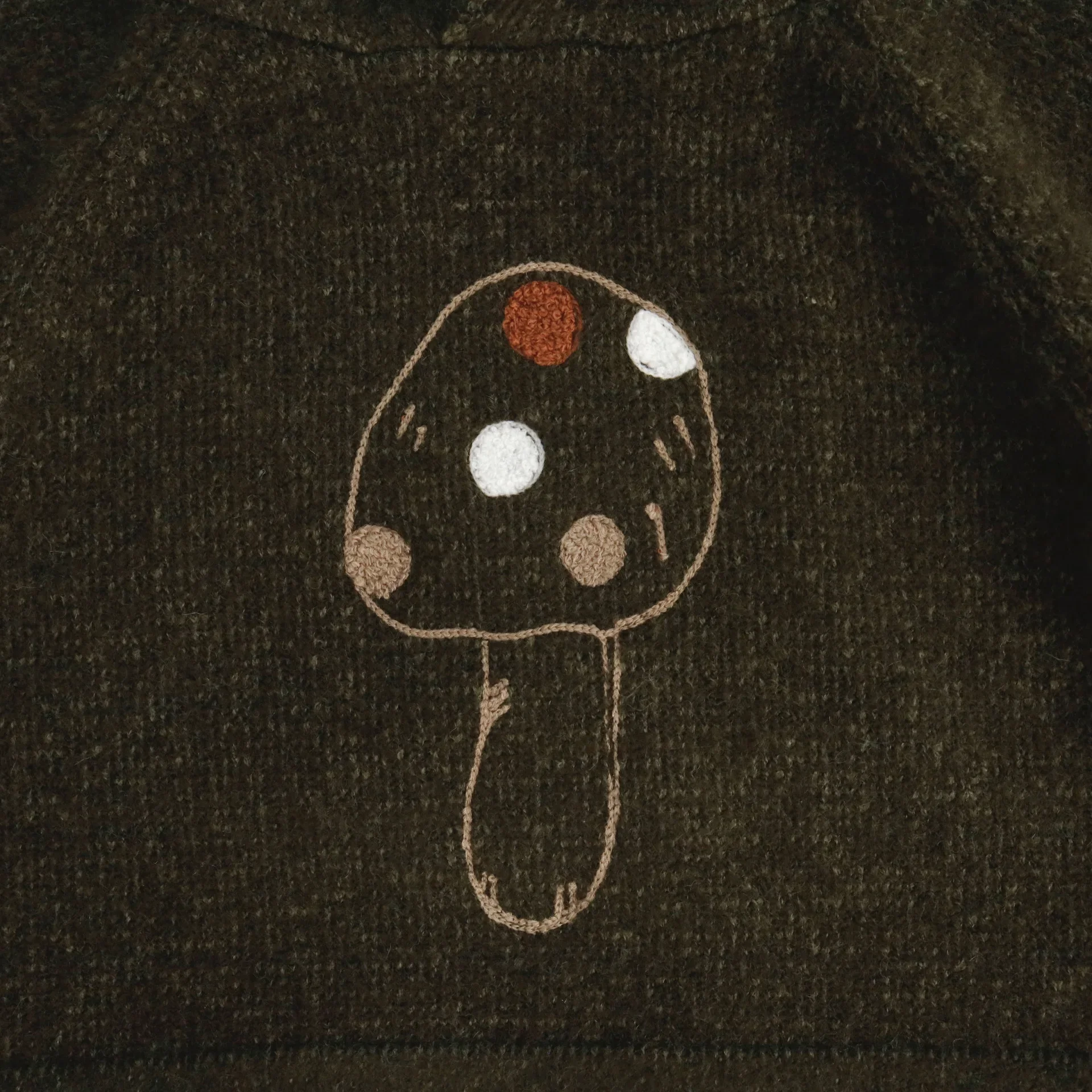 Kids Thick Warm Hoodie Sweater Mushroom Print