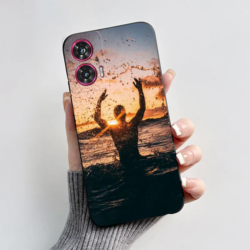 Silicone TPU Fashion Love Heart Cartoon Shockproof Phone Case for Motorola Edge 50 Fusion
