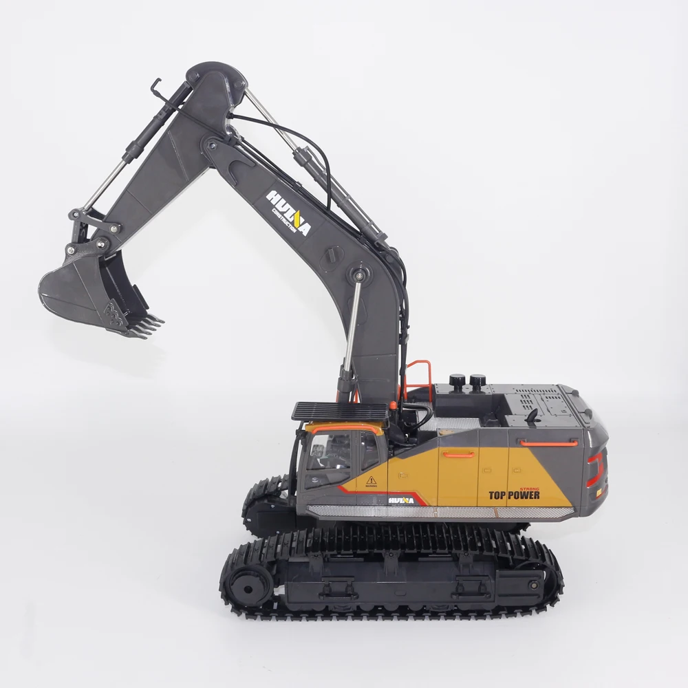 Huina Toy Remote Control Engineering Vehicle 1594 22 Tong Alloy Model Modification Machine 1:14 Electric Excavator Kid Outdoor G 6