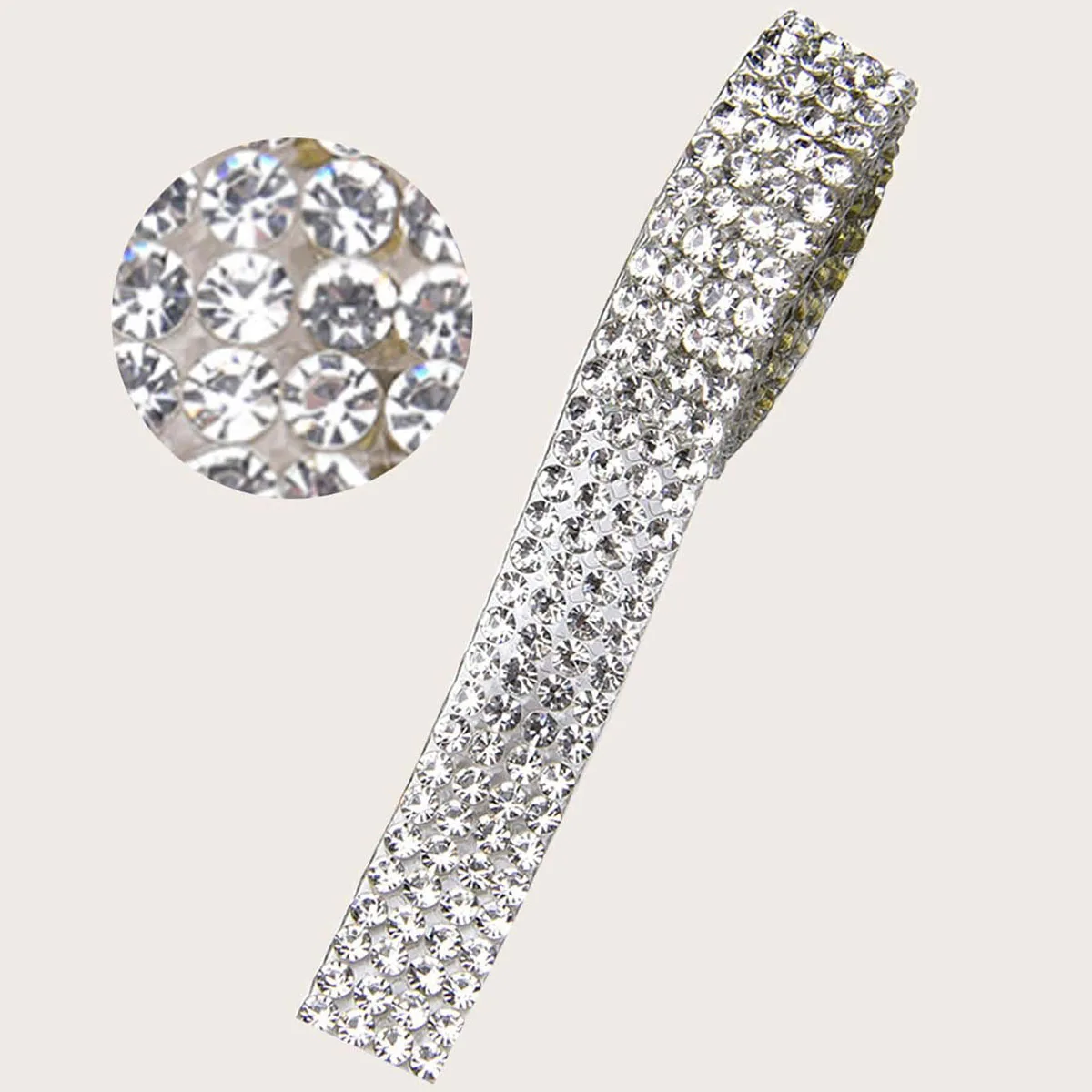 Self-Adhesive Rhinestone Diamond Ribbon Sticker Roll Phone Case