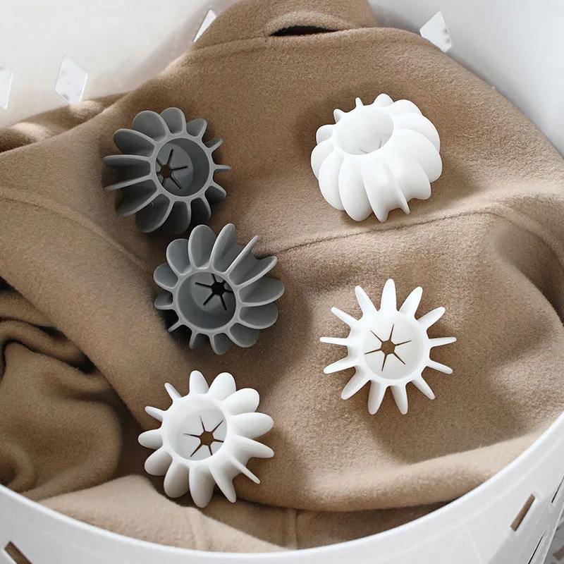 

Reusable Silicone Laundry Ball Clothes Hair Cleaning Tools Pet Hair Remover Washing Machine Cat Hair Catcher Laundry Ball