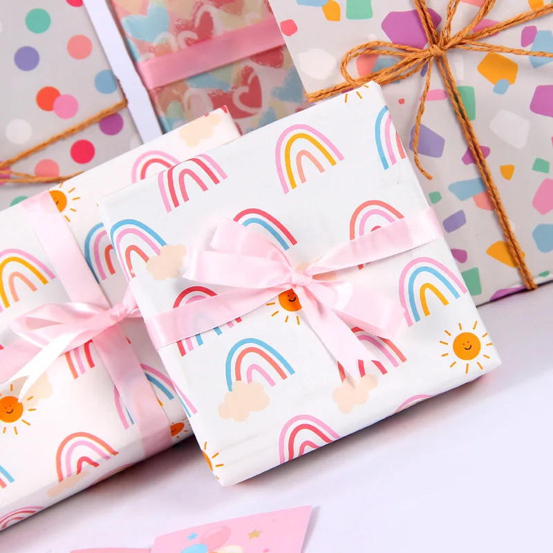 Carta da regalo di compleanno per bambini, ragazze e ragazzi, con simpatico koala arcobaleno, carta da regalo per compleanno e baby shower, 4 fogli
