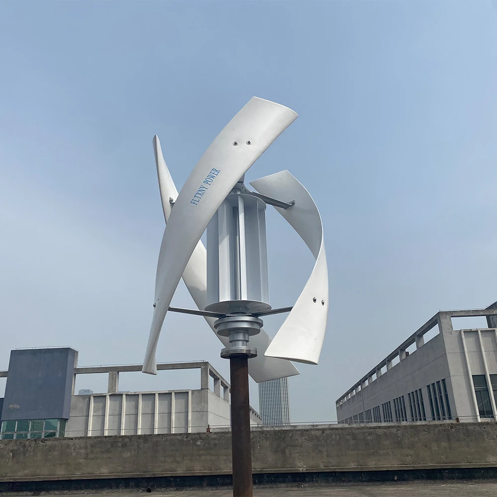 Wind Turbine Vertical Axis Permanent Maglev Generator Electric Power Generator 12V24V48V96V 5KW 8KW With Mppt Charge Controller