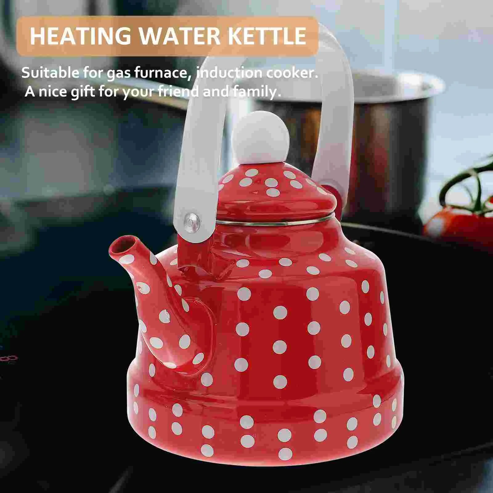 Enamel Kettle Anti-scald Handle Teapot Water Household Boiler Exquisite Appearance Teakettle Stainless Steel Kitchen