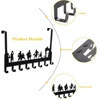 1PC Basketball Over-The-Door Hook Hanger with 8 Hooks - Dual-Mounted Coat Rack Organizer for Living Room/Home Decoration 4