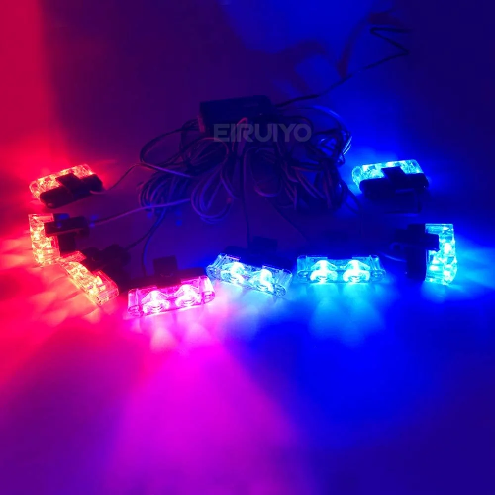 12 16 LED Auto Frontgrill Stroboskop-Licht 12V LED Blinkende Notfall-Lampe Warnblinkleuchte Tagfahrlicht – Detail 10