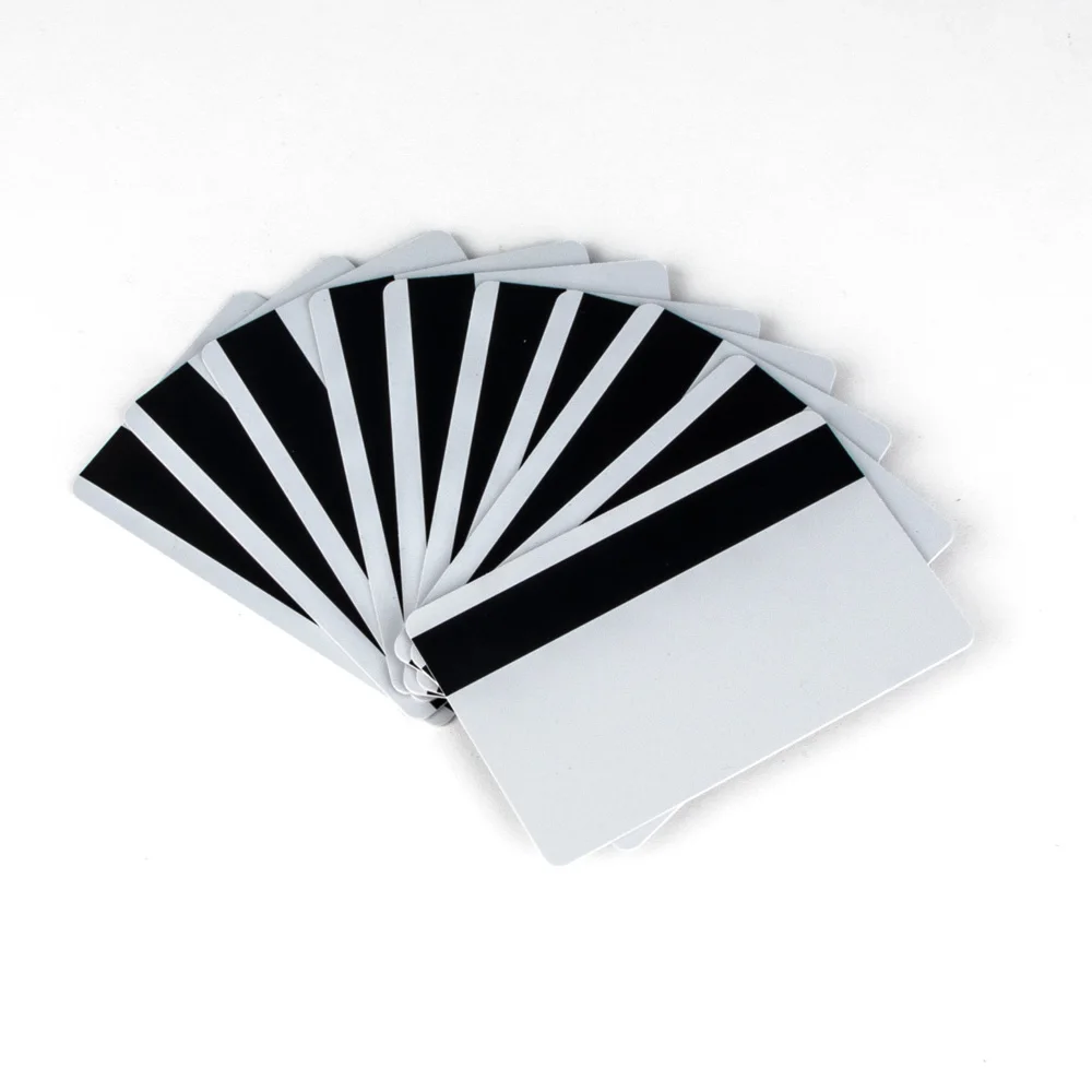 10/20/50pcs Blank MSR605X MSR606 CR80 Hico Magnetic Stripe Plastic Cards ISO Standard Size Printable White PVC Card