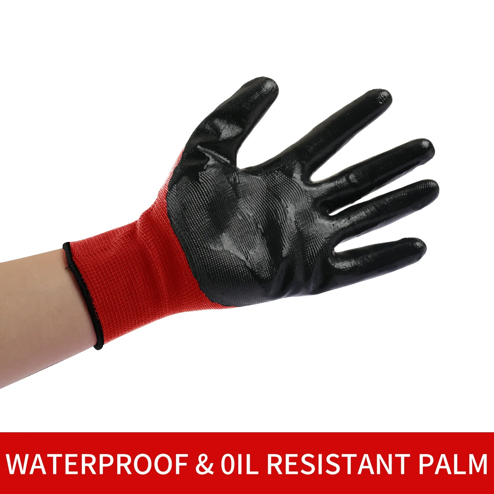 12 Pairs PU Work Gloves Set 4