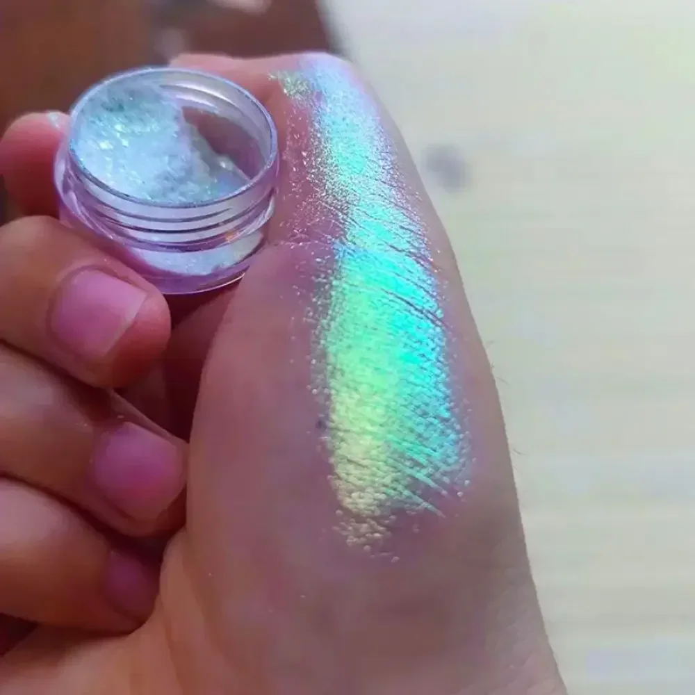 Diamond Phantom Chameleon Holographic Colorful Magic Mirror with Sparkling Colors Nail Powder 0.5g Pack nail powder