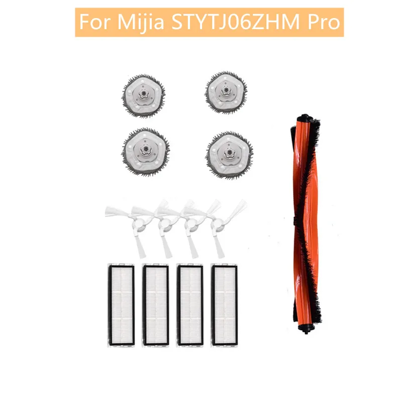 

For Mijia STYTJ06ZHM Pro Cleaning Robot Accessories Roller Brush Filter Screen Side Brush Mop Holder