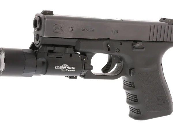 New low price Glock Model 19 Hand with 9Mm Ammunition Equipped Infrared Aiming Tin Sign Metal Poster |