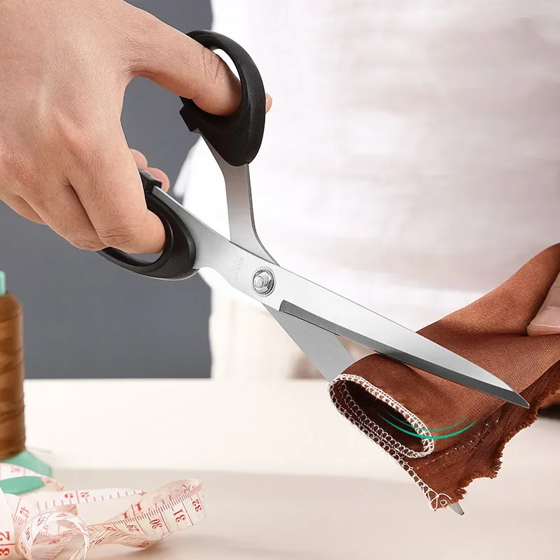 가정용 DIY 재단사 공예 자수 원단 커터, 재단사 가위, 재봉용 수공구, 긴 스테인레스 스틸 블레이드, 10 인치