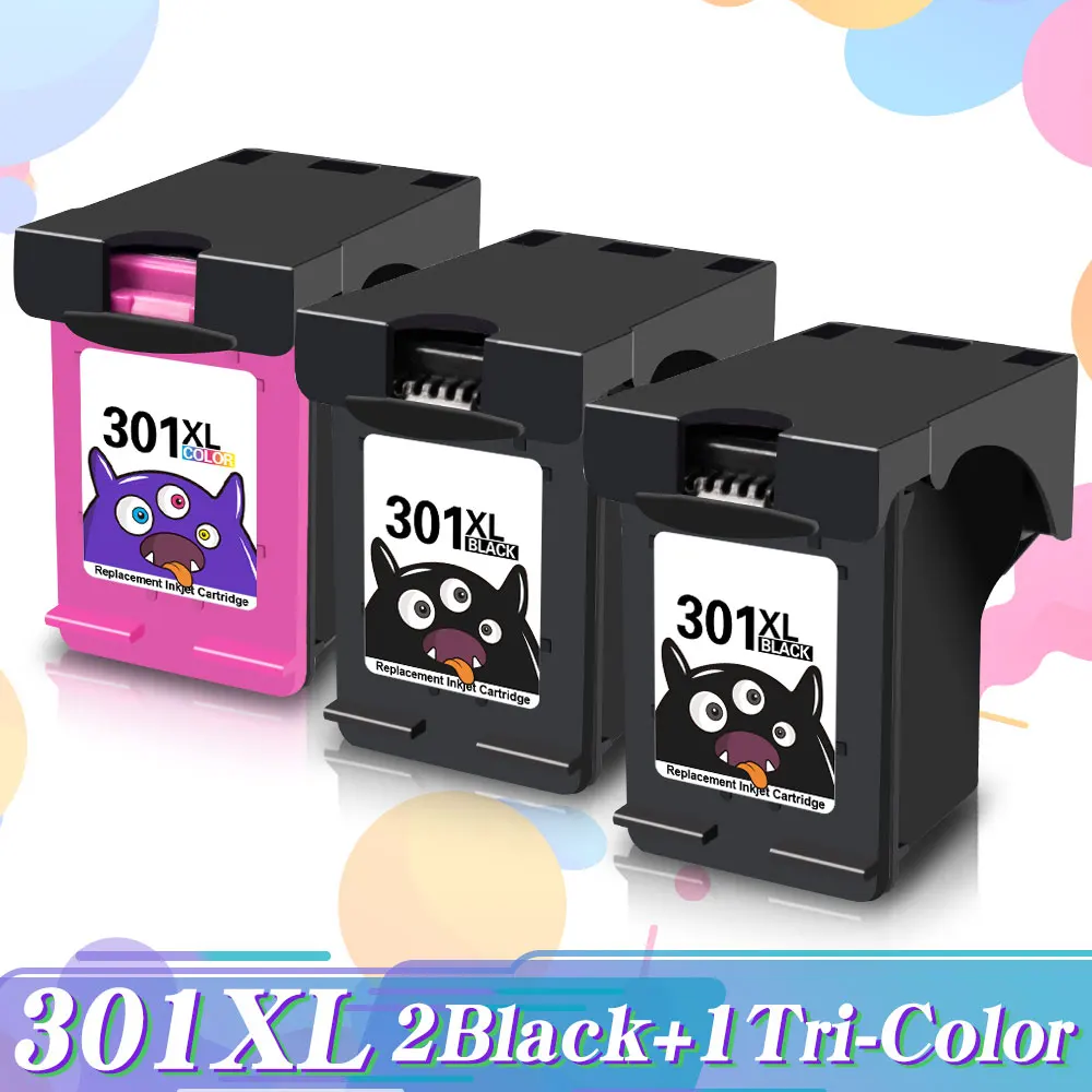 

Сменный чернильный картридж Printjoy для принтера HP 301 HP 301 XL Deskjet 4500 4501 4502 4503 4504 4505 4507 4508