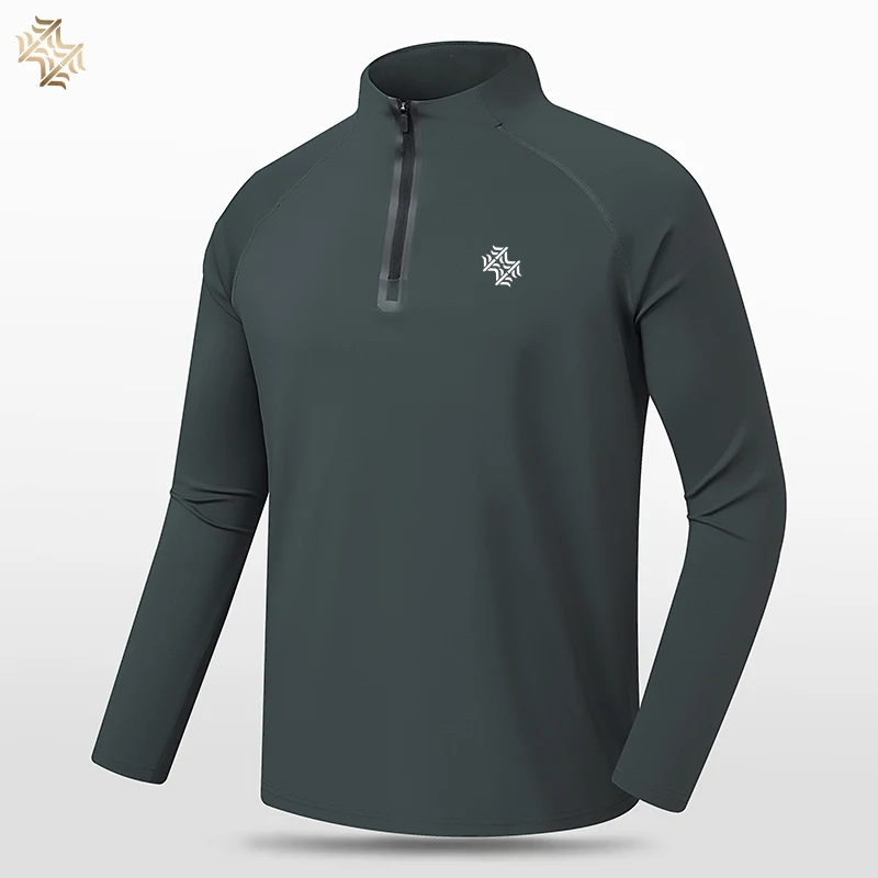 SBWL High quality Mens outdoor hiking golf running breathable Polo shirt Office casual Polo long-sleeved Sports base shirt Tops 2