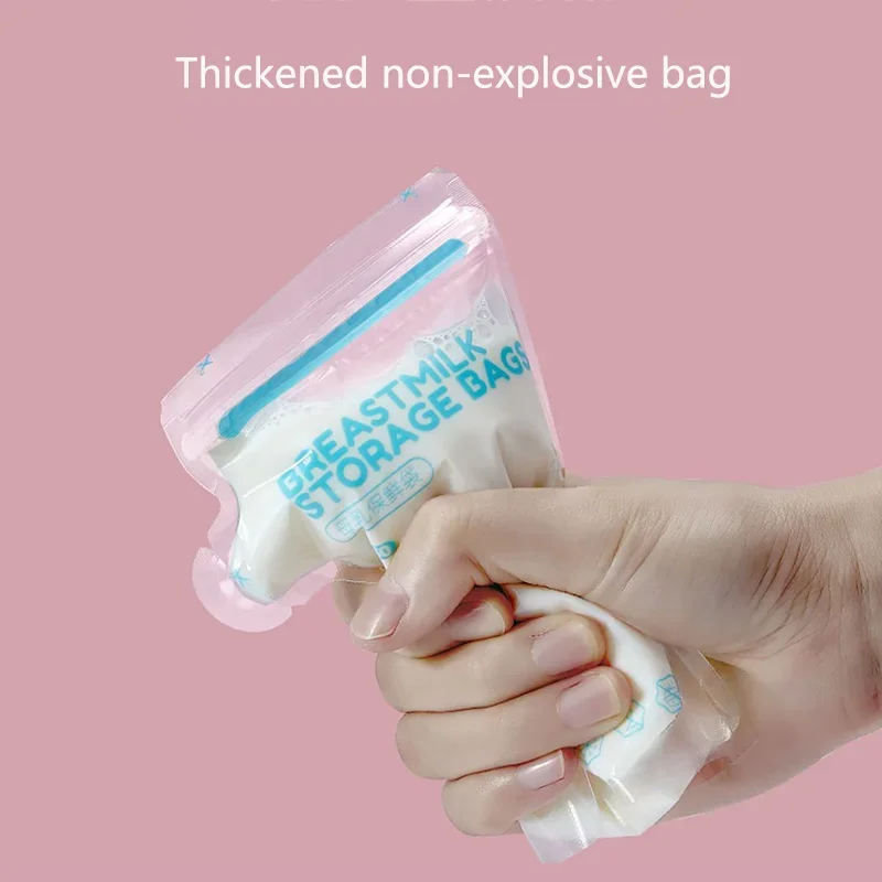 10pcs Baby Breast Milk Bags Safety Milk Freezer Bags Infant Mother Breast Containers Baby Feeding BPA Free