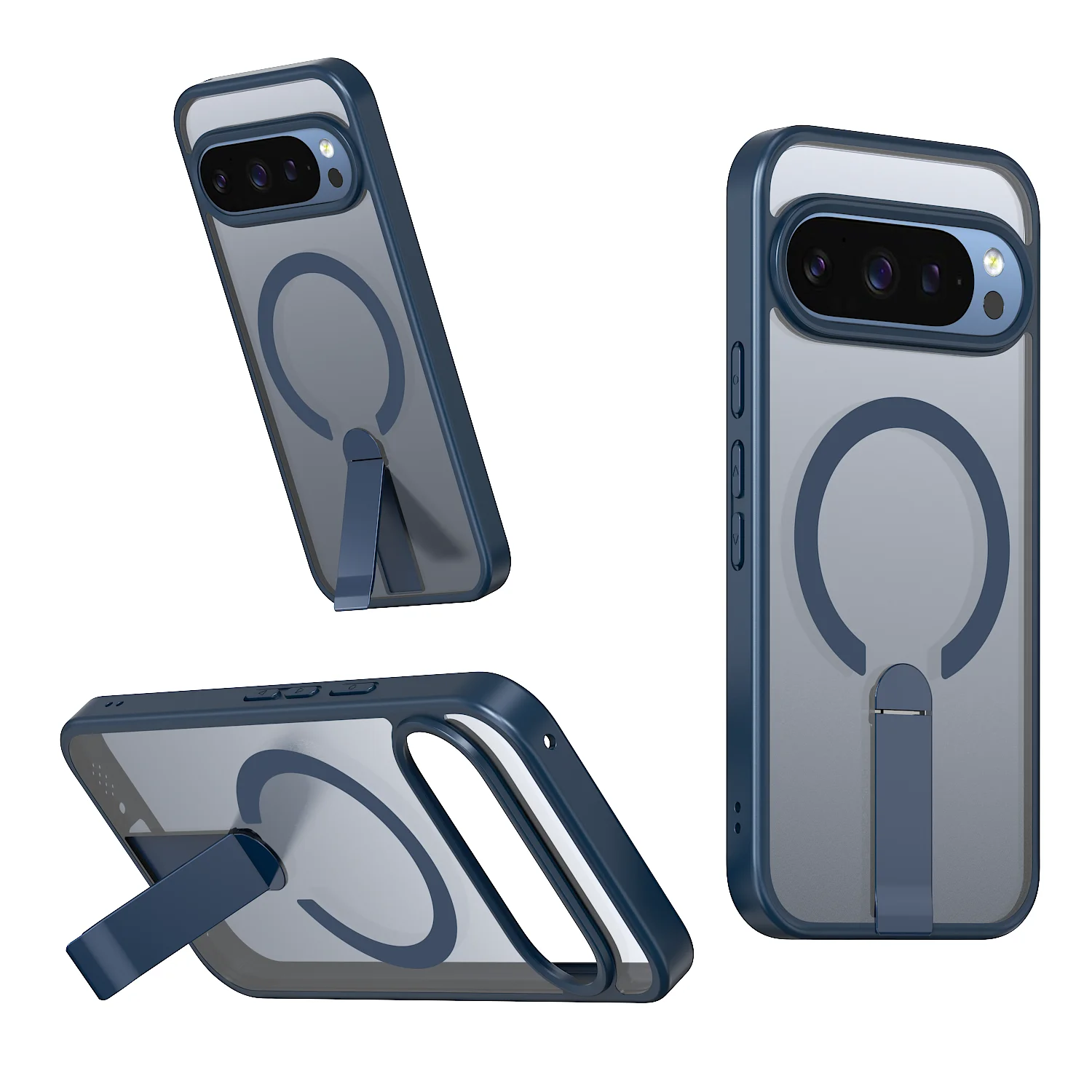 Luxury Magnetic Stand Armor Phone Case with Magsafe Wireless Charging and Shockproof Protection