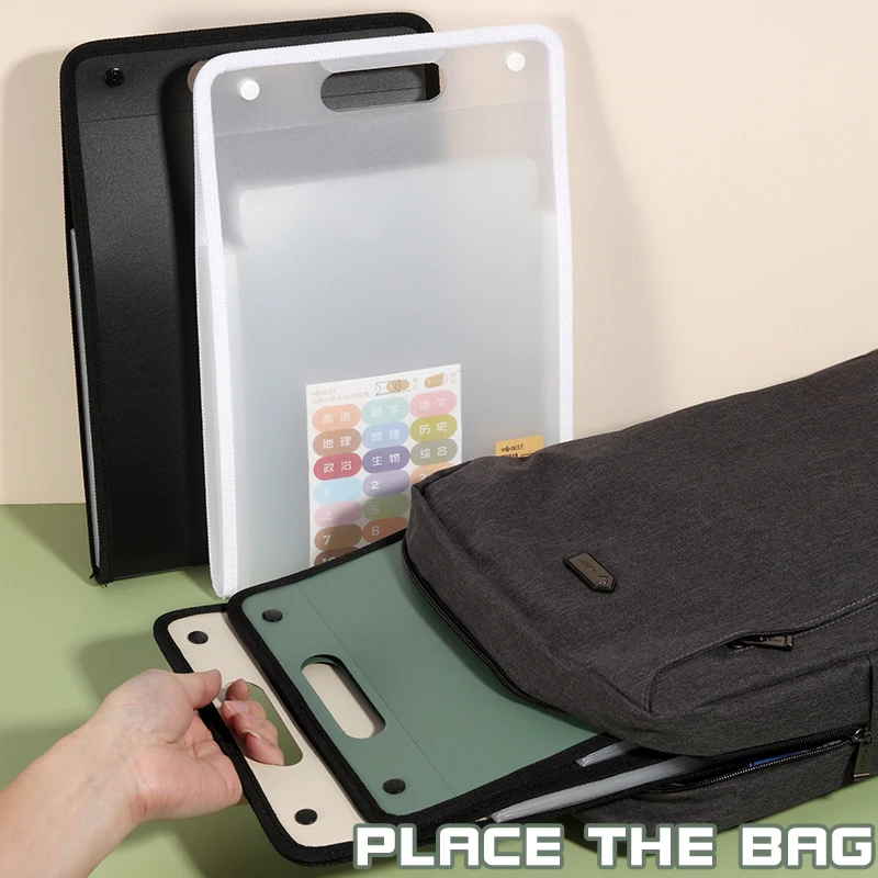 File Folder 1Pcs A4 Vertical 13 Pocket Expanding File Briefcases Handbag Paper Folder Organiser