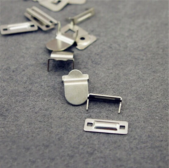 Garment Hooks 100sets/lot 4-part trousers hooks metal brass buttons silver nickle / black nickle /Bronze color HE-006