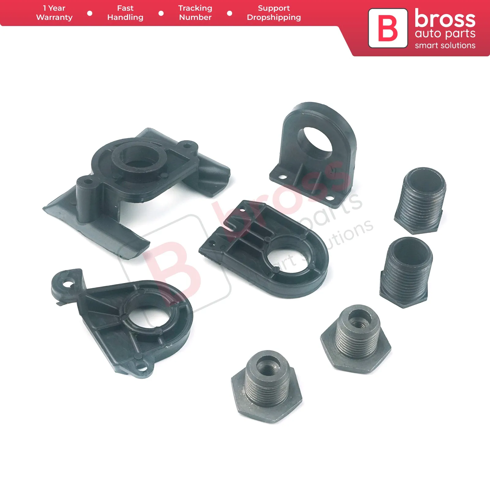 

Bross BHL529 Headlight Headlamp Housing Repair Bracket Mount Clips Tabs Set 5C7998226 Right for VW Jetta MK6 A6 5C6 2010-2018