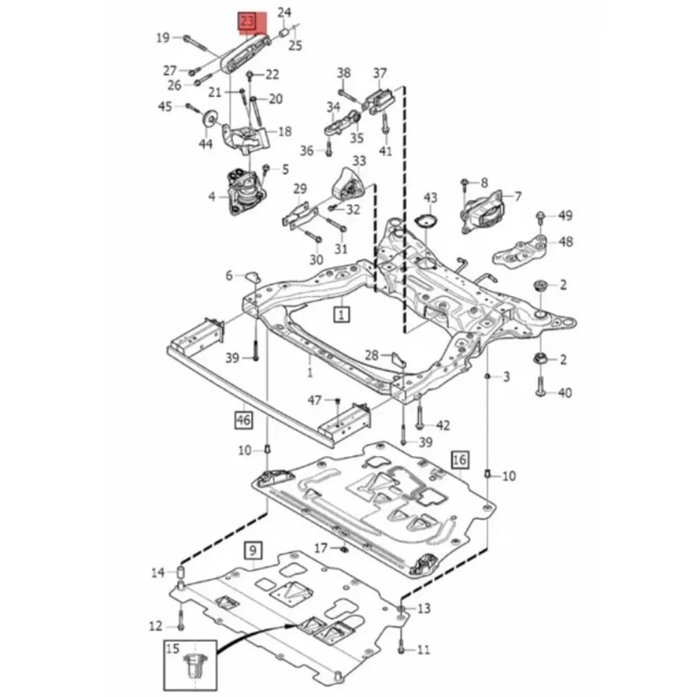 Engine Fixing Pad 32298950 Improved Engine Claw engine fixing pad for Volvo S60 S90 XC60 XC90 V40 V60 V90