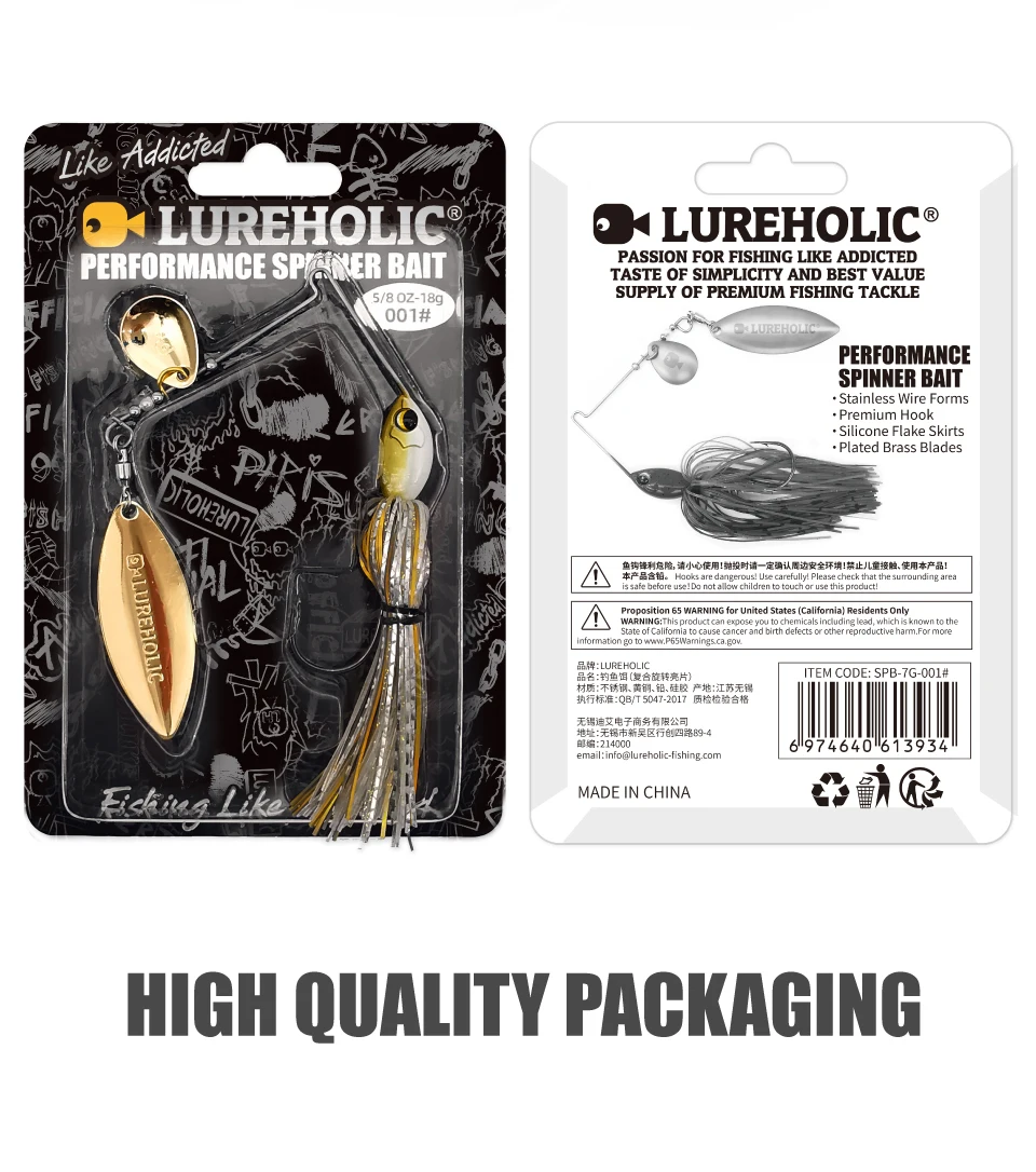 Lureholic Performance Spinner Bait 7~18g High Speed Spoon Lure Angelköder – Detail 10