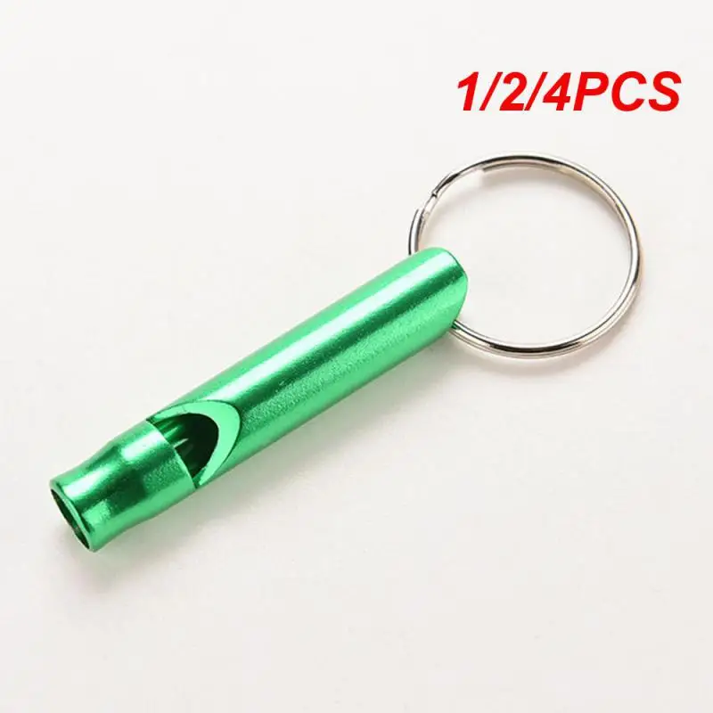 

1/2/4PCS Multifunction Whistle Portable Emergency Whistle Keychain Team Gifts Camping Hiking Outdoor Tools Whistle Pendant Key