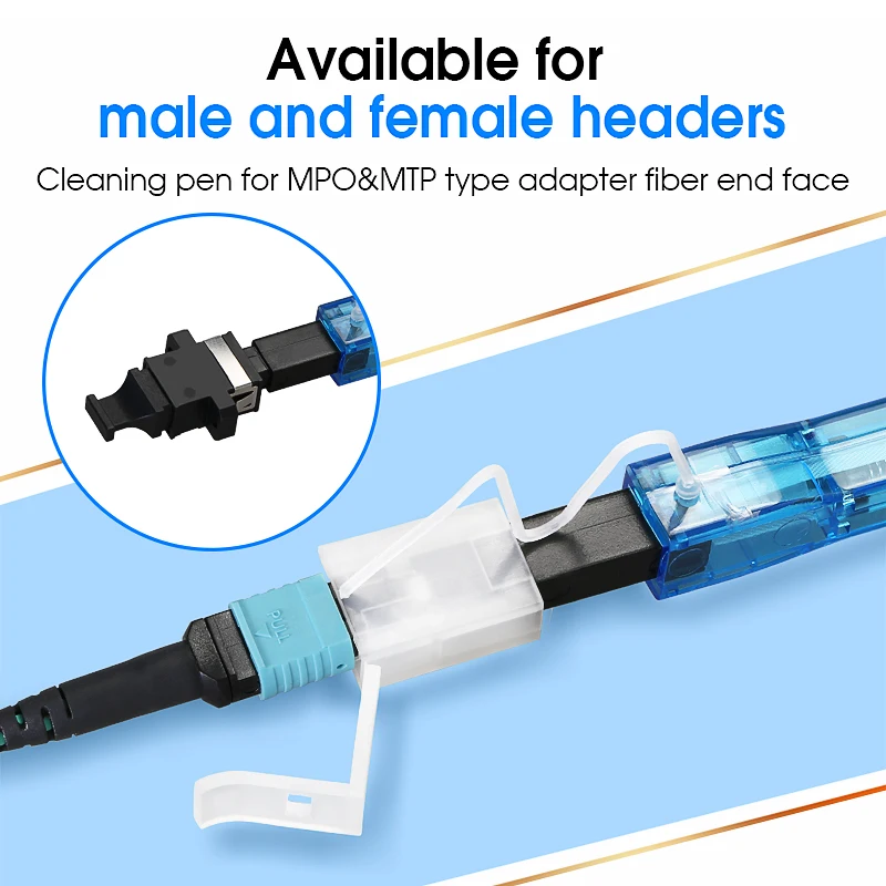 Fiber Optic Cleaning Pen MPO/MTP Connectors Cleaner Optical Fiber Cleaner Tools MPO Connector Cleaner