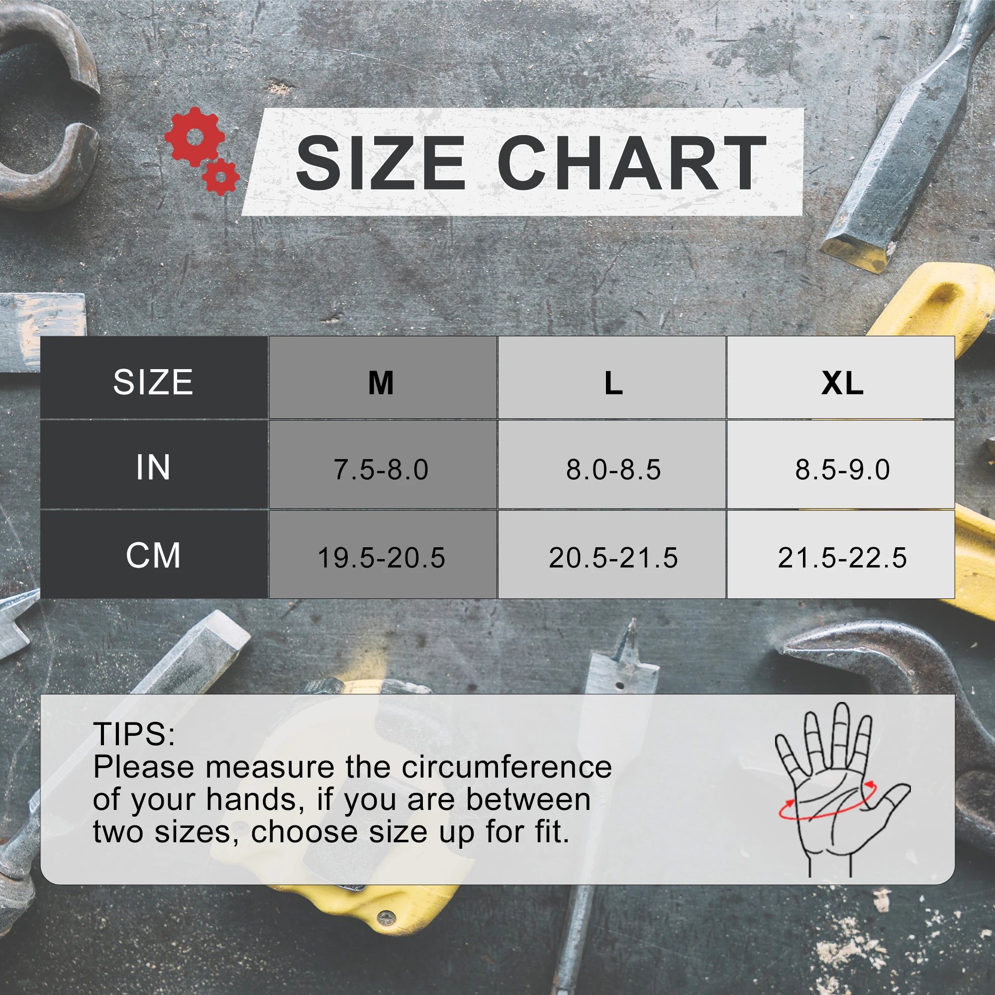 Work Gloves HANDLANDY Impact Reducing Heavy Duty with Grip Touchscreen Breathable Safety Mechanics