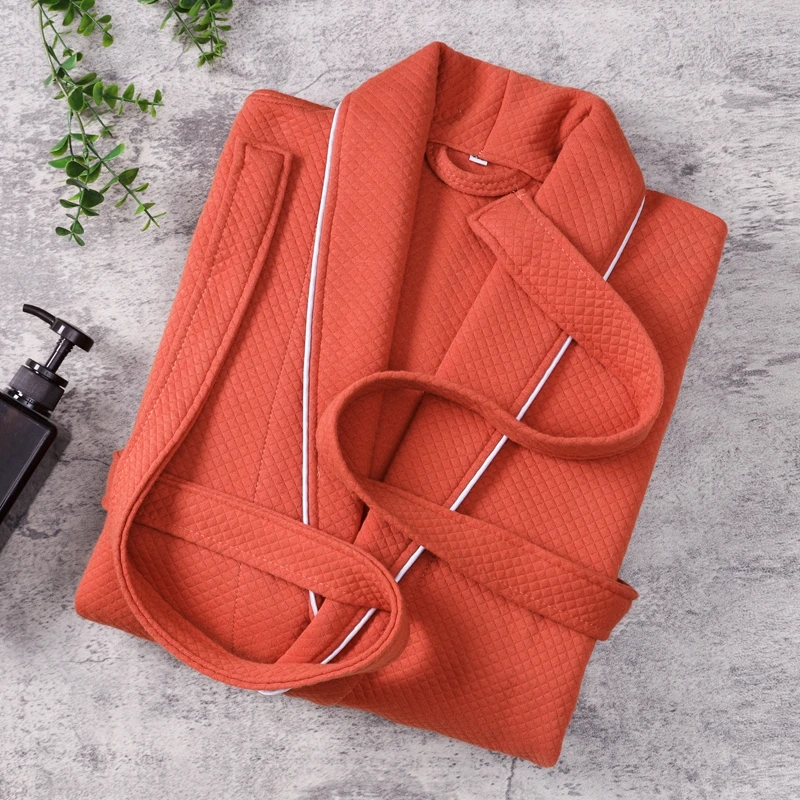 

Premium 100% Cotton Bathrobe Men Turkish Quality Luxury Super Soft Robes and Towel Adult Bathrobes Women's bathrobes bathrobes