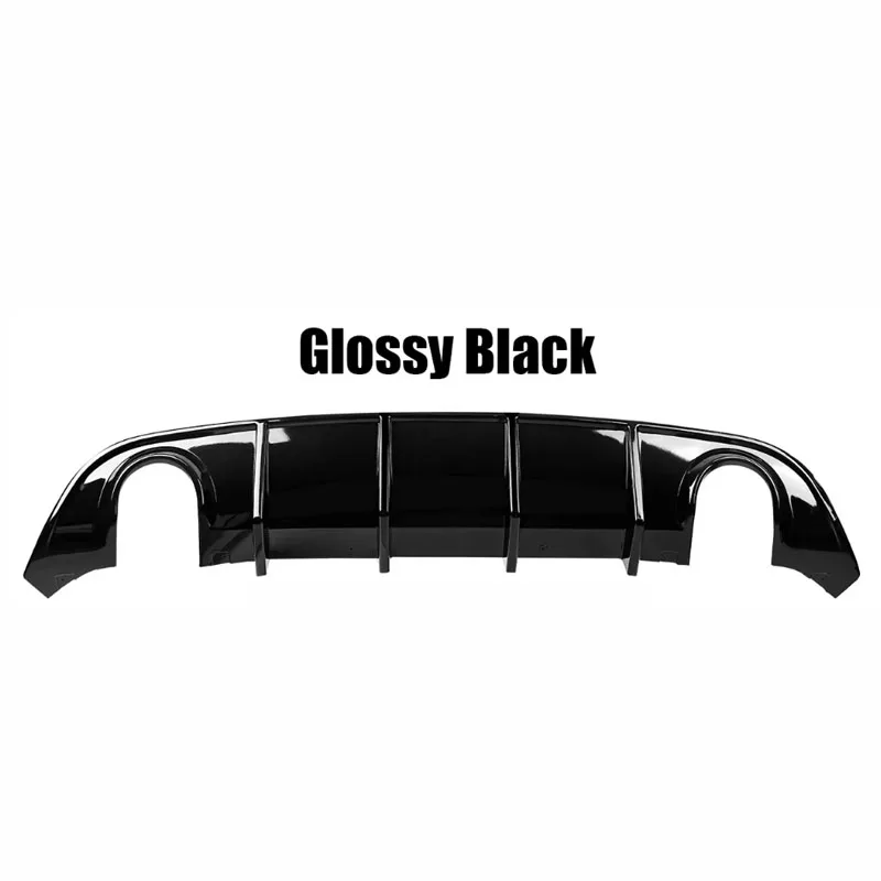 Rear Bumper Lip Diffuser Spoiler Lower Splitter Protector Gloss Black Or Carbon Fiber Look 2015 To For Dodge Charger SRT