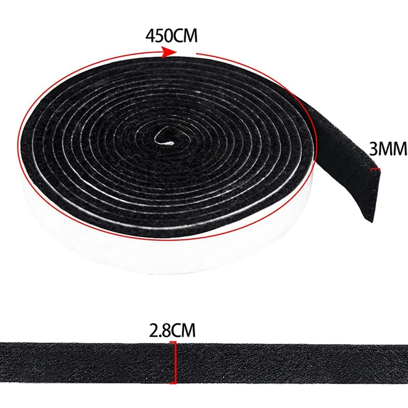 Hot BBQ Smoker Gasket Self Stick Grill Tape High Temp Grill Seal Self Stick Gasket 6 Pack