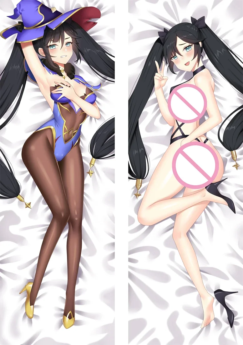 

Genshin Impact Mona Dakimakura Cover Cartoon Anime Hugging Body Pillowcase Bedding Pillow Cute Otaku Pillow Cover