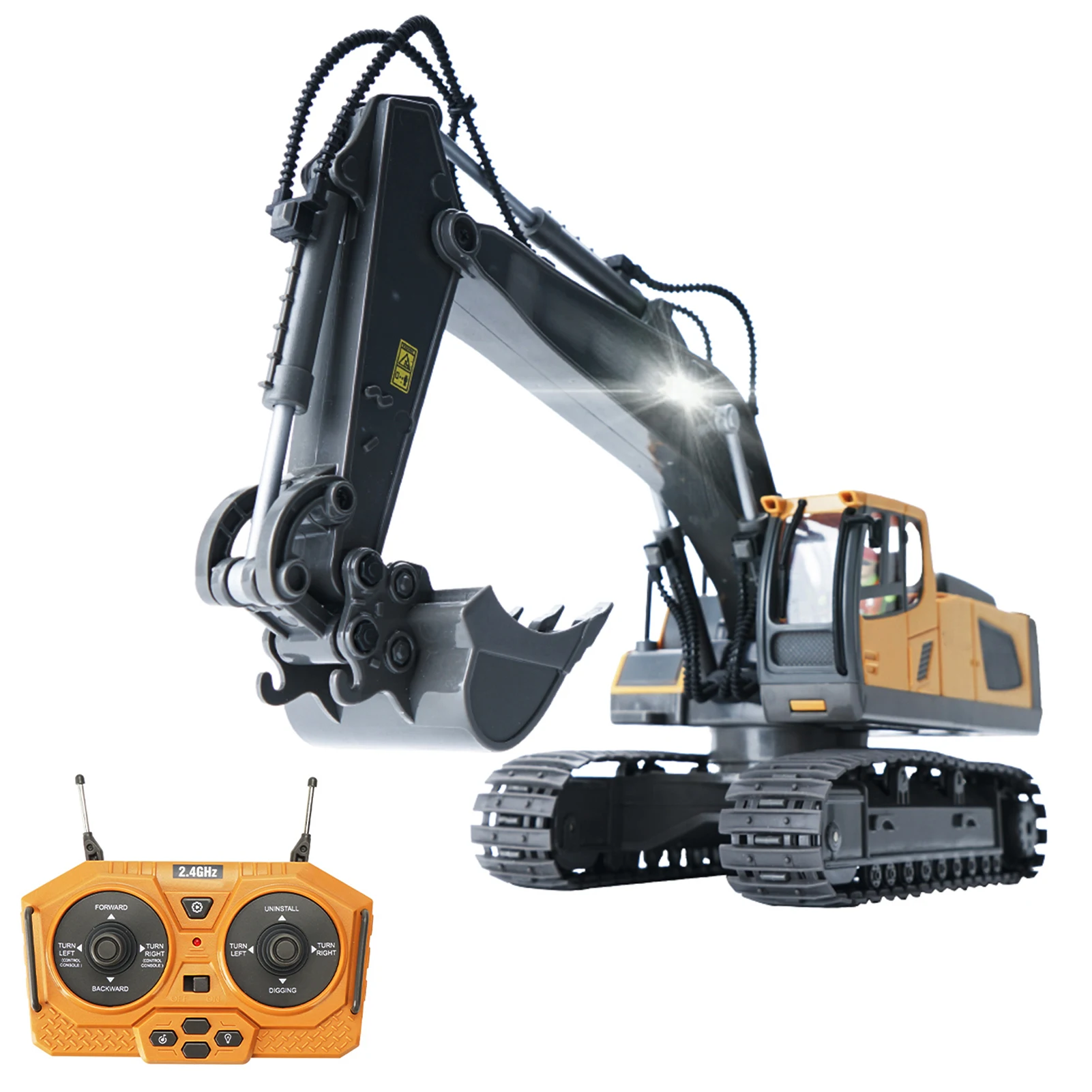 

RC Excavator/Bulldozer 1/20 2.4GHz 11CH RC Construction Truck Engineering Vehicles Educational Toys for Kids with Light Music