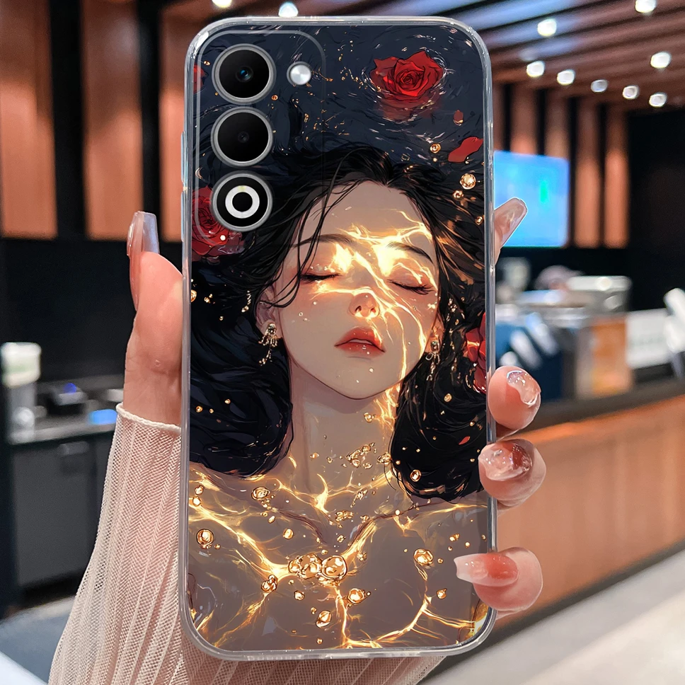 Lovely Animal Cartoon Soft TPU Transparent Silicone Bumper Phone Case