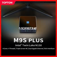Morefine Mini PC M9S Twin Lake Intel N150 N100 Windows 11 Pro DDR5 4800MHz PCIE3.0x4 Gaming Desktop Computer 3*4K Display WiFi6 1