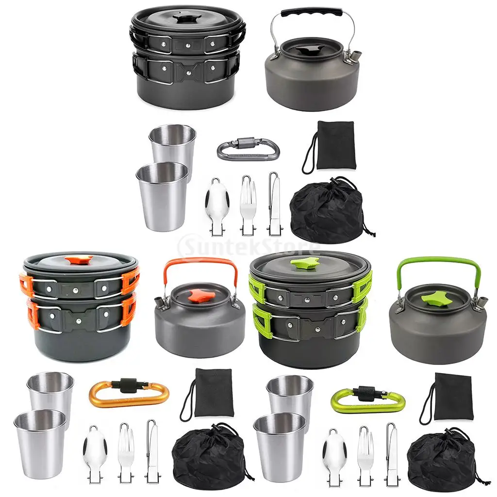 1 Set Outdoor Pots Pans Camping Set 1