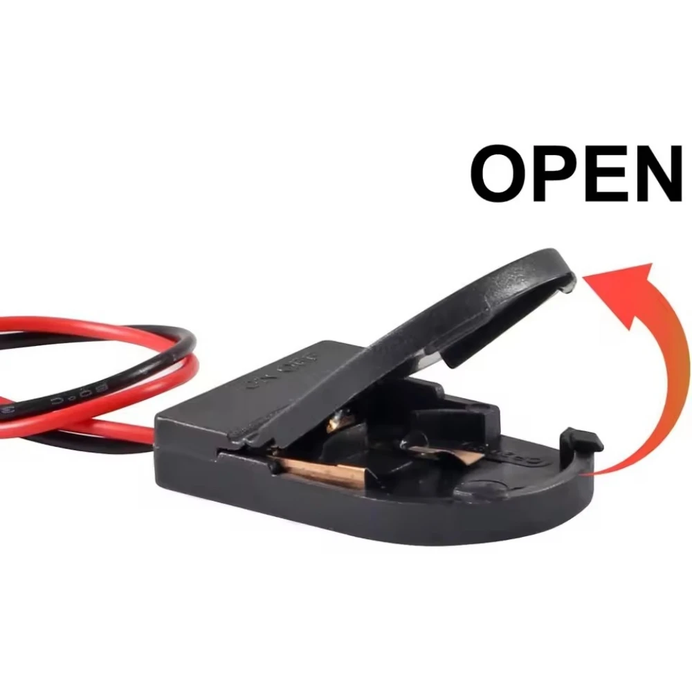 20pcs cr2032 Battery Holder Coin Cell Holder 1 x 3V CR2032 Battery Holder with Leads On Off Switch CR2032 Button Coin Cell