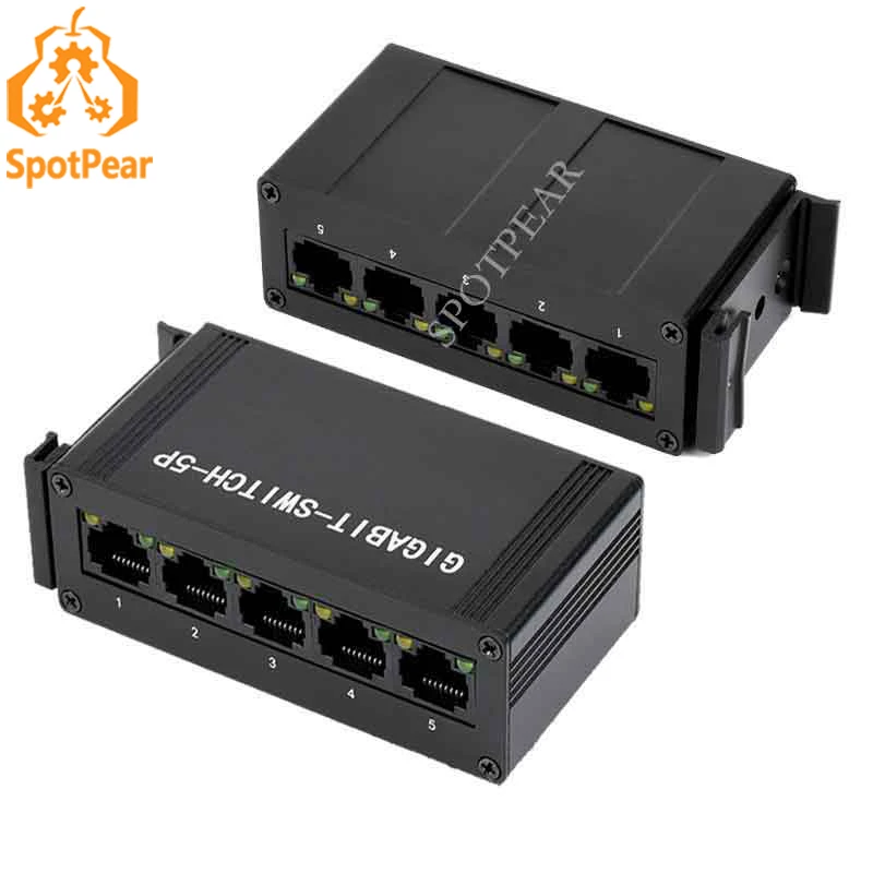 

Industrial Gigabit Ethernet Switch full duplex 5 10/100/1000M network cable interfaces