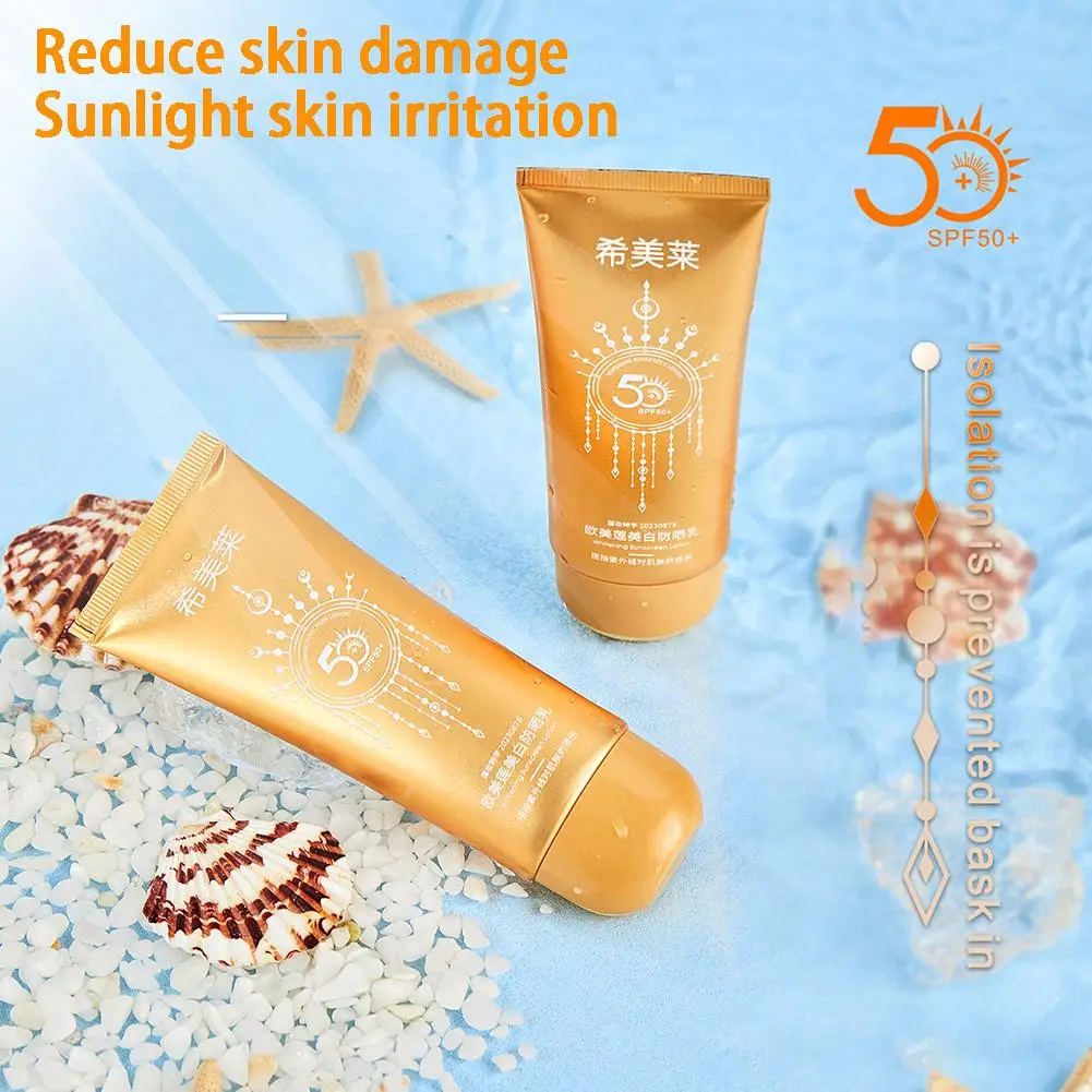 

50g Women Facial Body Isolation Sunscreen Moisturizing Skin Sunscreen Refreshing Makeup Facial Cream Protection Resistance L8X7