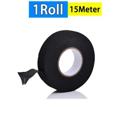 Durable Heat - Resistant Waterproof Fabric Electrical Tape for Insulating and Wrapping Cables (15M (1 Roll))